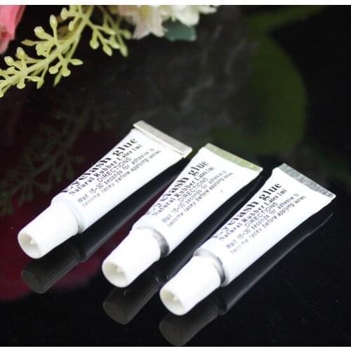 Wholesale 10000pcs Aluminum Tube Packaging 1ML White False Eyelash Glue Eye Lash Adhesive Glue Non-toxic Tasteless Eyelid Bonder