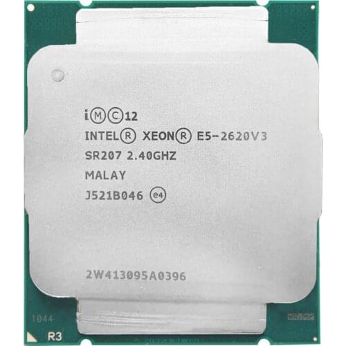 Intel Xeon E5 2620 V3 E5 2620V3 E5-2620V3 Processor 2.4Ghz 6 Core 85W Socket LGA 2011-3 CPU Suitable X99 motherboard