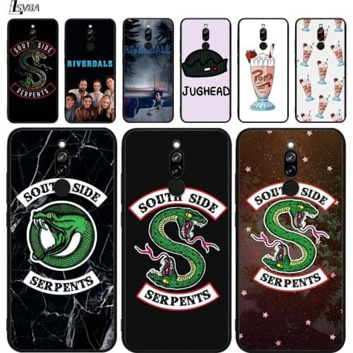Riverdale South Side Serpents for Xiaomi Redmi 10X 5G 4G 9 9A 9C 8 8A 7 7A K20 Pro S2 6A 6 Pro 4X Bright Black Phone Case