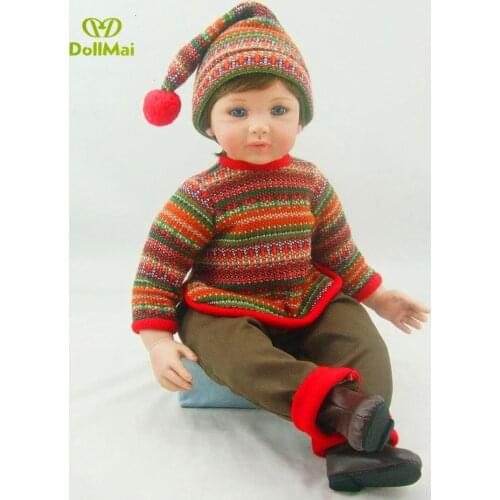 60cm Silicone Reborn Baby Doll Toys Like Real 24inch Vinyl bly Toddler Babies Dolls Kids Birthday Gift Bebes reborn menino