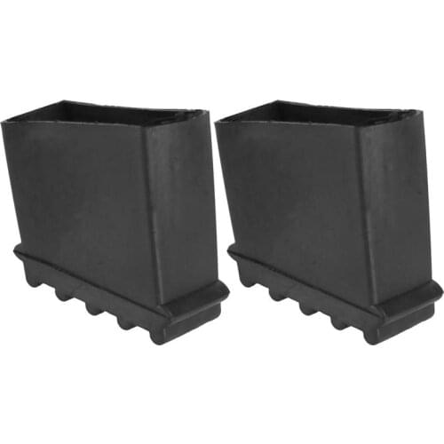 2pcs Replacement Slip Proof Step Ladder Feet Cover Rubber Foot Grip Cover Leg Covers Protective Pad Cushion For Home Use