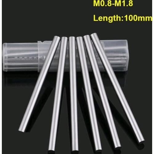 M0.8 M0.9 M1.0 M1.1 M1.2 M1.3 M1.4 M1.5 M1.6 M1.7 M1.8 HSS Steel Round Rod Bar Lathe Rods Shaft Linear Shafts L 100mm