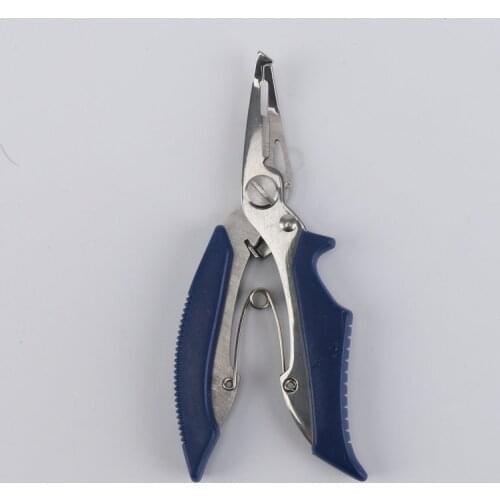 Spot wholesale folding multifunctional stainless steel fishing line scissors Yangjiang fishing line scissors fishing pliers