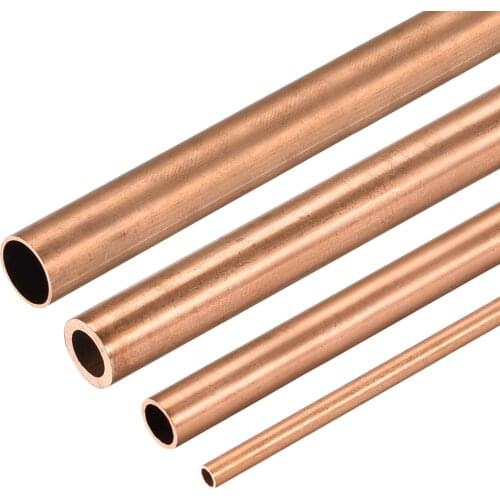 Uxcell 3 Pcs Copper Round Tube 2mm 3mm 4mm 5mm 6mm 7mm 8mm 9mm 10mm OD 300mm Long Straight Pipe Tubing used in DIY Crafts