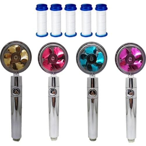 Universal High Pressure Little Waist Shower Head 360 Rotated Massage with Filter Element Sprayer Bathroom Handheld Shower Head