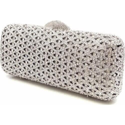 Women wedding/cocktail/prom Evening Bag Rhinestones One Side Crystal diamond Day Clutches Handbags For party Purse Bag