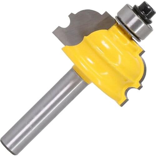 1PC 8mm Shank Architectural Cemented Carbide Molding Router Bit Trimming Wood Milling Cutter for Woodwork Cutter Power Tools