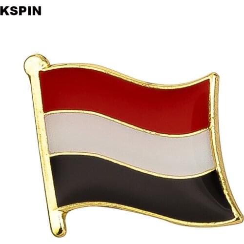Yemen flag pin lapel pin badge Brooch Icons 1PC KS-0200