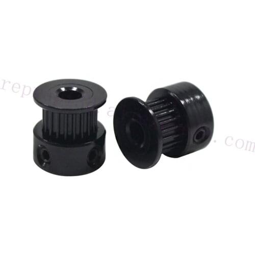 4pcs Black GT2 Idler Pulley Aluminum 20Teeth 16Teeth 2GT Timing Pulley Bore 5mm 8mm For 3D Printer Parts