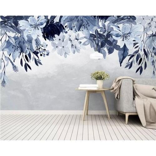 Beibehang Custom wallpaper 3D solid wall painting Nordic retro plant fashion floral rose background wall paper Papel de parede