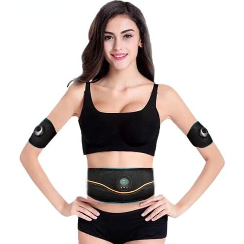 EMS Wireless Muscle Stimulator Trainer Abdominal Training Smart Fitness Weight Loss Belt Body Fat Burning Arm Leg Slimming Belt