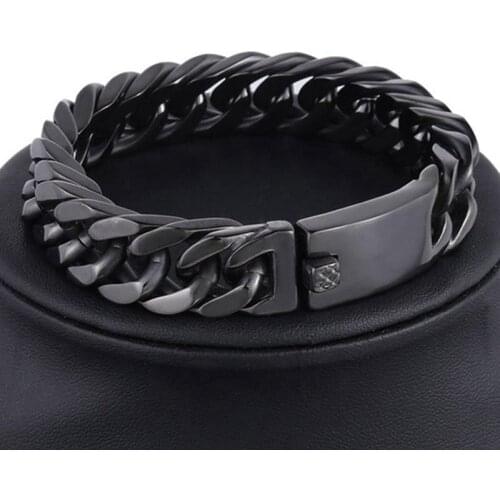 Double Buckle Bracelet Gold-plated Mens Electroplated Chain & Link Bracelets Box Chain Metal Trendy Unisex