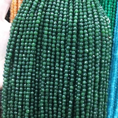 Natural Stone 6 mm Faceted Section Beads Loose Spacer Beads for Jewelry Making Necklace DIY Bracelet Accessories