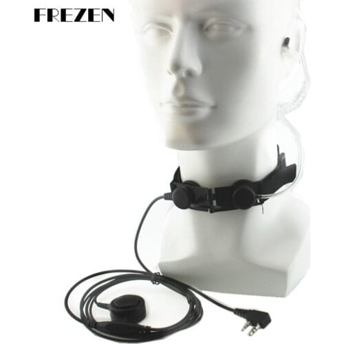 CS Z Tactical Throat Mic Finger waterproof PTT Tube Power Microphone Cycling Headset for Kenwood BaoFeng UV-5R TYT two way radio