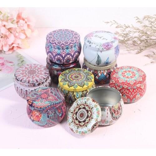4OZ Elegant Empty Tinplate Box Tins Cans Jars Containers Soy Candle Supplies Ounce Candle Jar