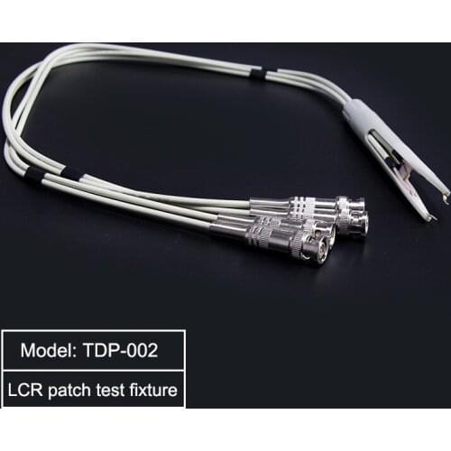LCR Digital Bridge Meter Universal Four-terminal test clip fixture Kelvin test cable line SMD patch tweezers component