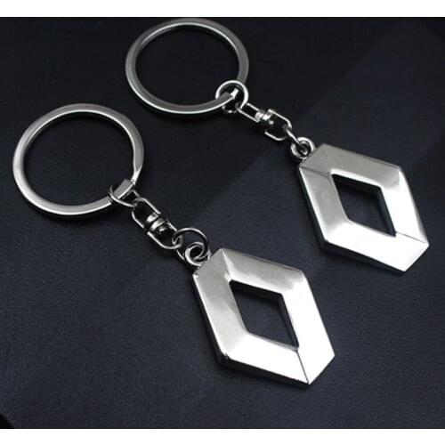 3D Metal car keychain for Renault 1Pc Fashion Brand New Auto Supplies Emblem Keychain Reynolds Car Accessories Key Chain