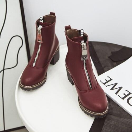 Fashion Leather Martins shoes Winter Warm Lace-up Ankle Boots For Woman High Quality Waterproof Platform Boots