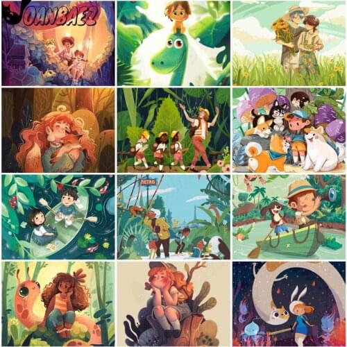 Cartoon Girl Anime Diamond Painting Cross Stitch Embroidery 5D Diy Mosaic Kit Hand Inlaid Gift Design Wall Decoration