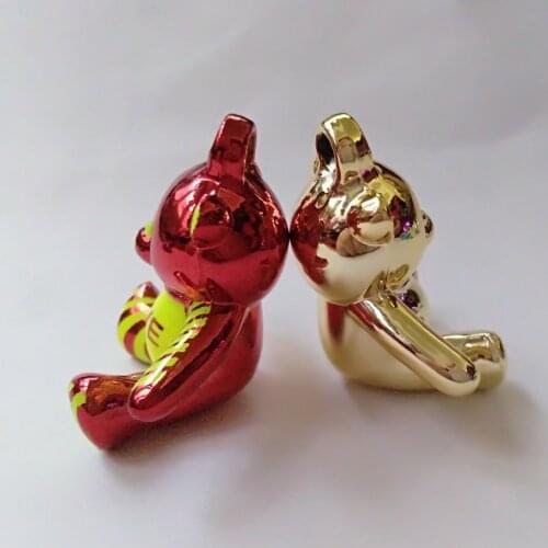 New Fashion 10 Color Little Bear 3-4 cm Acrylic Pandent DIY Jewelry Making Part Accessories Girls Charming For Keychain For Toy