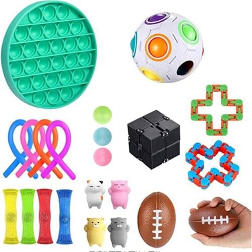 Stress Toys Anti Stress Set Stretchy Strings Push Gift Package Adults Children Squishy Sensory Anti Stress Relief Fidget Toys