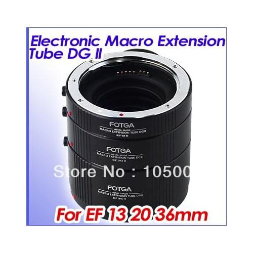 Fotga Metal Electronic AF Macro Extension Tube Set 13+20+36 mm for Canon eos EF EF-S