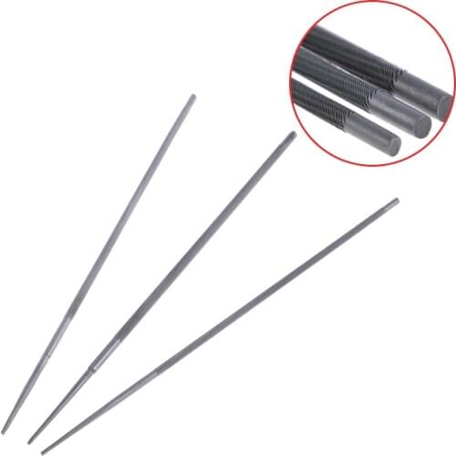 New 3pcs Round Chainsaw Saw Chain Files Sharpening Chainsaw Chains 4mm 4.8mm 5.5mm Woodworking Hand Tools