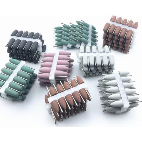50pcs/set 2.35mm dental silicone Rubber polishers burs Teeth Whitening Equipment dental polishing