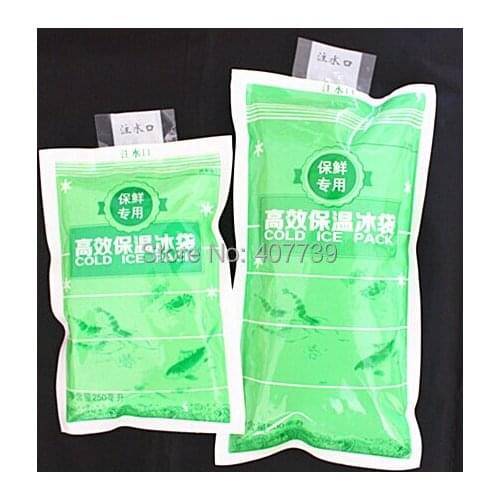 Wholesale 250ML for cooling and keeping freshness protection package nylon ice bag, cold pack cooler bag