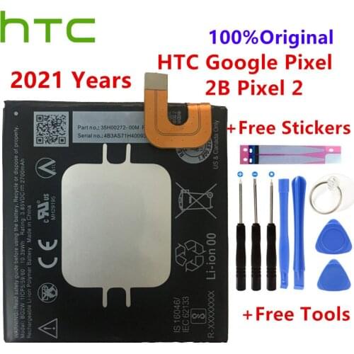 HTC Original 2700mAh BG2W Battery For HTC Google Pixel 2B Pixel 2 Muski Mobile Phone Replacement Li-ion Batteries Gift Tools