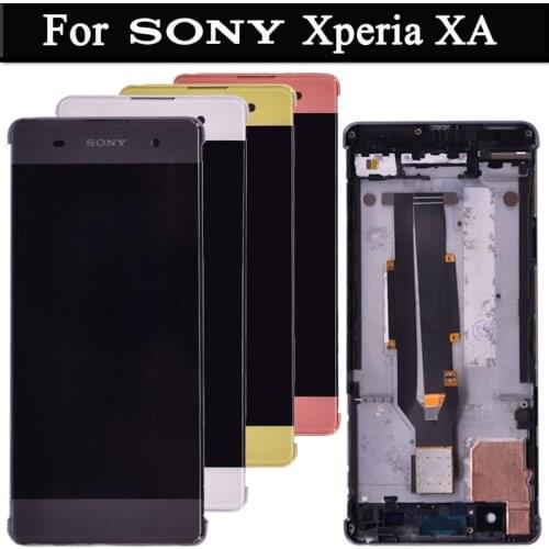 Original For Sony Xperia XA F3111 F3113 F3115 LCD Display with touch Screen display Digitizer Assembly Free Shipping