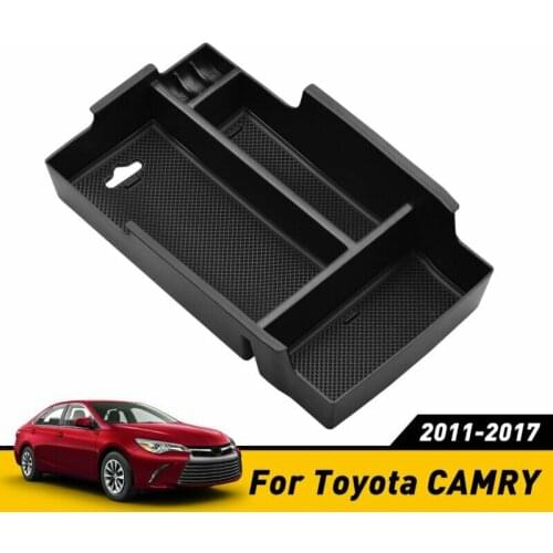 Car Storage center console ABS Box For Toyota Camry 2011-17 Replace Tray Armrest Accessories