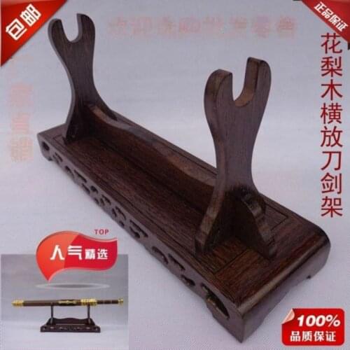 Handwork Carven rosewood Sword Stand placement shelf firm