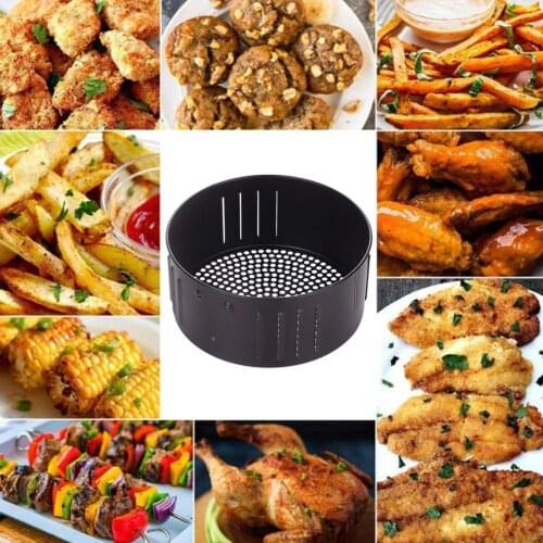 2.6L/3.5L Air Fryer Replacement Basket Non Stick Sturdy Roasting Cooking Stainless Steel Baking Tray For Air Fryer Accessories