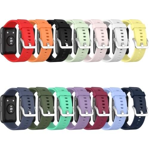 Replacement Silicone Wrist Sport Strap Watch Band for -HUAWEI Watch Fit Smart Watch 1.64" Vivid AMOLED Display