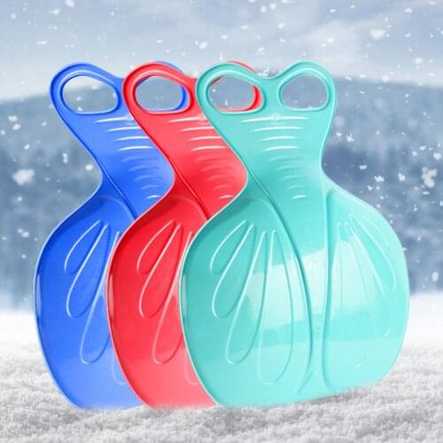 Snow Sled Board Winter Outdoor Sport Ski Board Sleigh Outdoor Grass Plastic Boards And Slider Snow Luge For Kids Adult