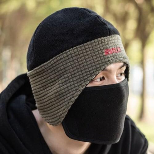 RIMIX Thicken Warm Winter Hat with Removable Masks Sport Caps For Snowbaording Skiing outdoor Sport Climbing Hiking Cycling