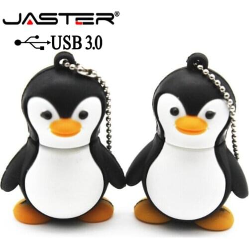 JASTER 3.0 lovely penguin usb flash drive cartoon pendrive 4gb 8gb 16gb 32gb memory stick USB 3.0 Gift beauty pendant