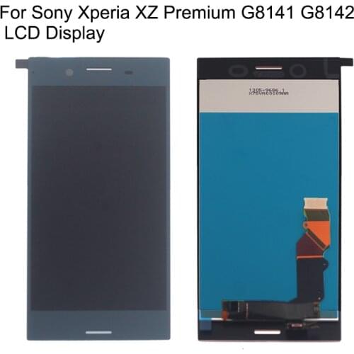 For Sony Xperia XZ Premium G8141 G8142 LCD Display Touch Screen Sensor Phone Accessories With Frame Free Tools