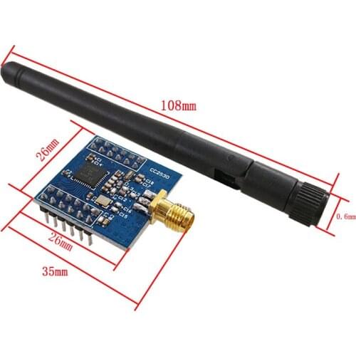 Zigbee CC2530 Zigbee Module UART Wireless Core Board Development Board CC2530F256 Serial Port Wireless Module 2.4GHz