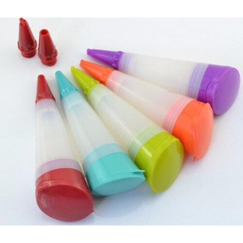 1PC Silicone Cake Cream Icing Dessert Decortion Pen Chocolate Pastry Decorators Baking Decor Tool C42