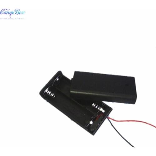 10Pcs 2xAA Battery Case Holder Socket Wire Junction Boxes With Wires, Switch&Cover