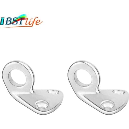 2PCS IBST LIFE Stainless Steel 316 Pad Eye Fender Fending Hook Rope Boat Sail Tug Ship marine Hardware coat cap hook