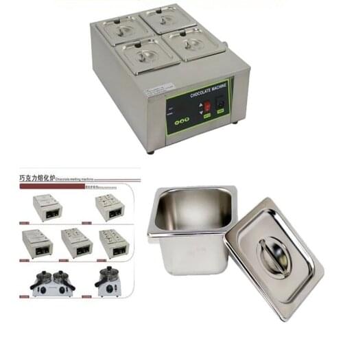 4 cylinder DIY electric chocolate fountain chocolate soaps melting furnace pot thermostatic kerotherapy machine 1000w 1pc