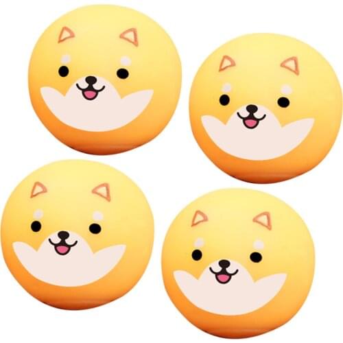 4pcs/lot Sticky Wall Balls Anti Stress Globbels Sticky Ball Corgi Chicken Pig Decompression Adult Kids Toys Antistress Balls