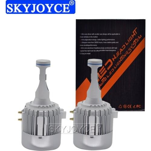 SKYJOYCE 2 PCS NEW G2 Auto LED Headlight For VW Golf 6 Golf 7 Jetta MK6 Touran Scirocco 6000K White H7 LED Canbus HeadLight Bulb