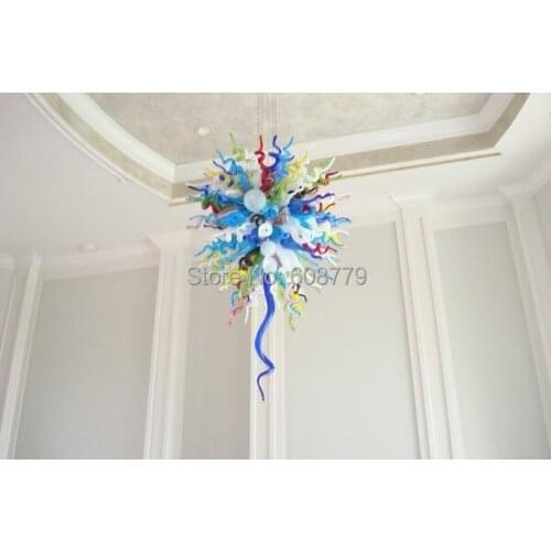 Free Shipping Hotel Design Colorful Murano Glass Art Moroccan Chandelier