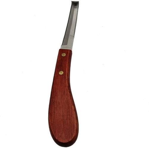 Wooden Handle Stainless Steel Blade Double Edge Cattle and Horse Hoof Knife Shears Cutter Multipurpose Hoof
