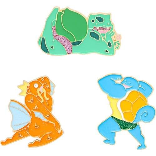 Anime Cartoons Badges Lapel Pins Cute Enamel Brooches For Women Gothic Decorative Badges Hijab Pins Brooches Jewelry On Clothes