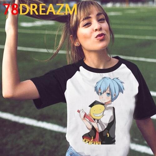 Assassination Classroom t shirt clothes women harajuku kawaii print japanese couple clothes couple top tees plus size